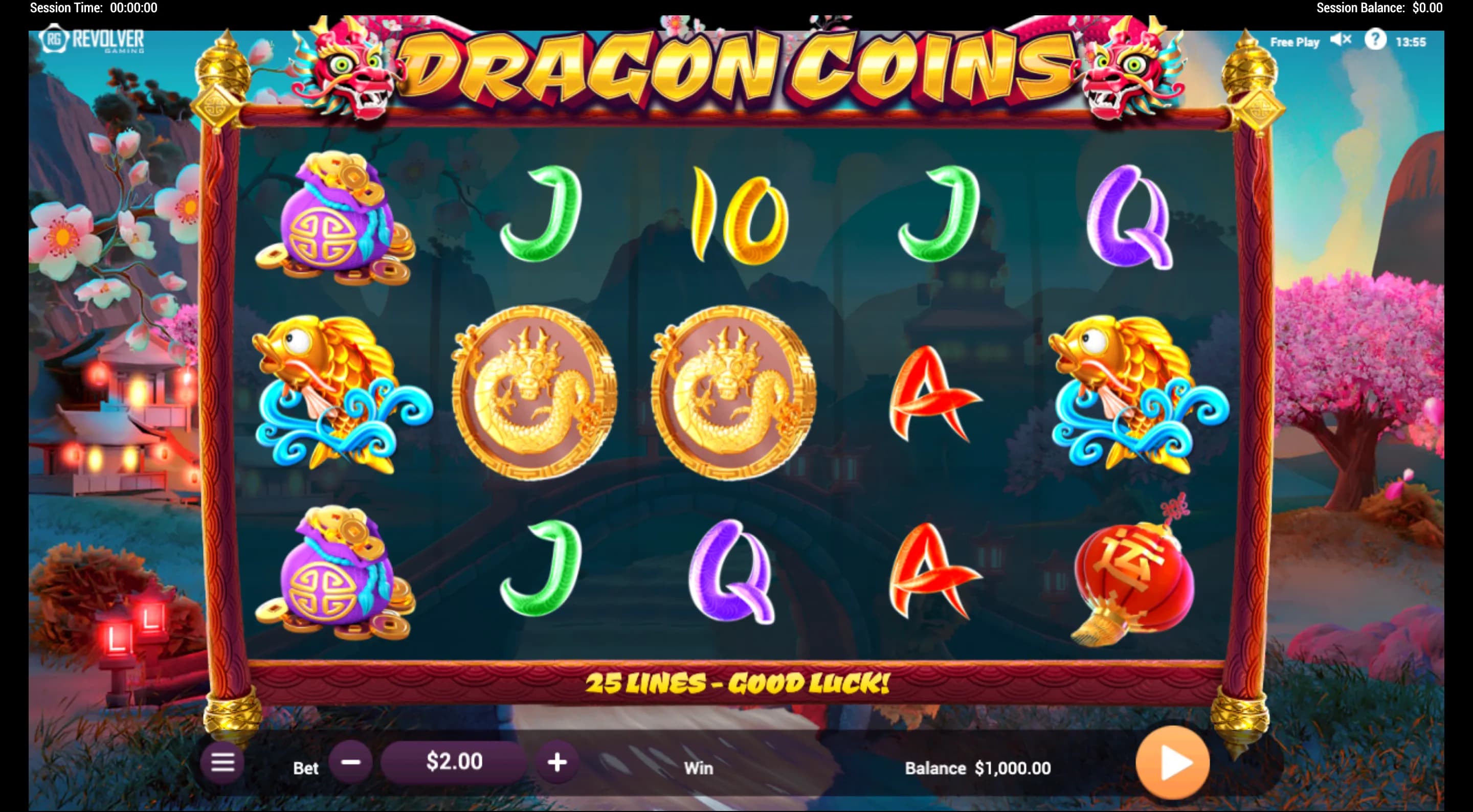 Dragon Coins Revolver Gaming Logo